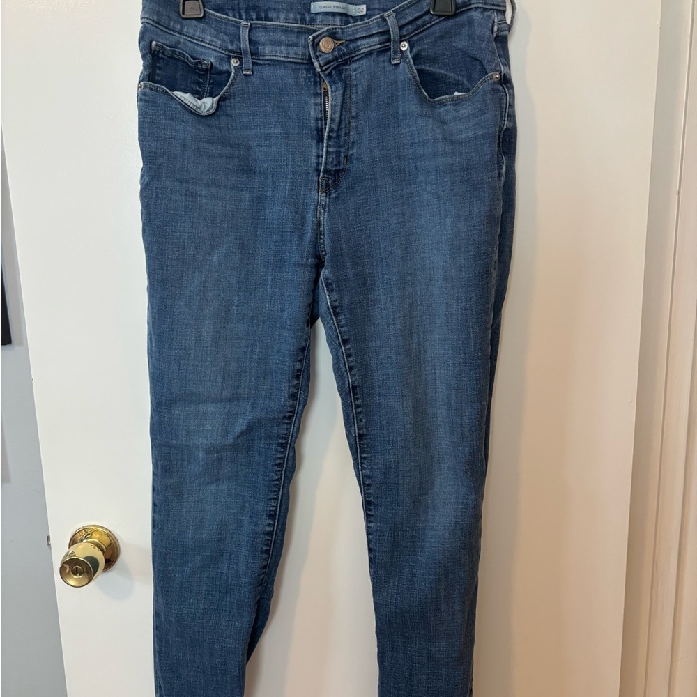 Levi’s Stylish Blue Women's Classic Straight Jeans Size 32
